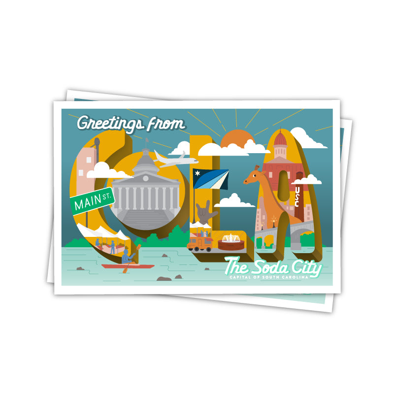 Greetings from Cola Postcard (Pack of 6)